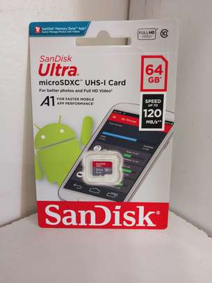 Sandisk Ultra 64gb Micro SD Card Sdxc A1 Uhs-i 120mb/S image 2