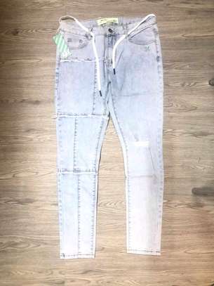 Dior Amiri Balmain Lv Bottega Veneta Rugged Slimfit Jeans image 1