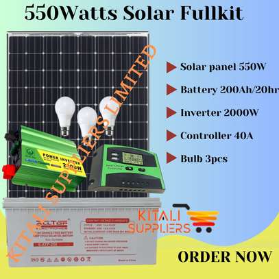 550w solar system  with solar inverter image 1
