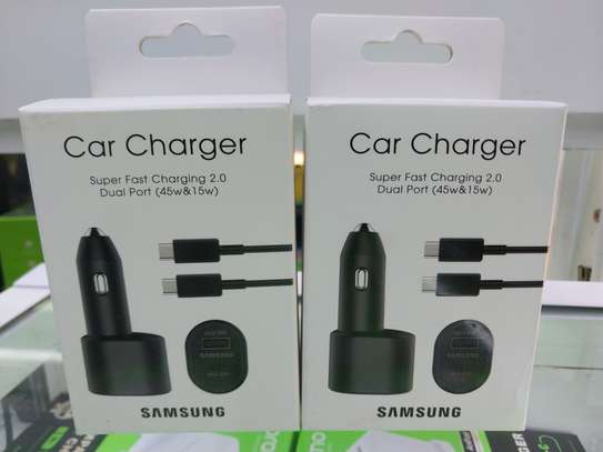 Samsung 45W Dual Port Fast Charging Car Charger USB Type-C image 3