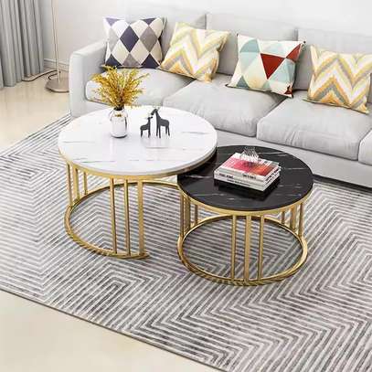 Office Table: Modern Luxury Round Coffee Office Table image 1