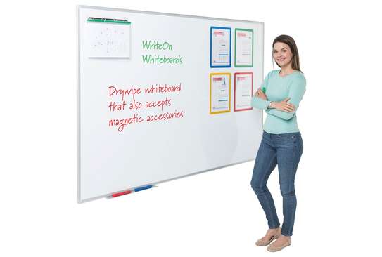 Magnetic dry erase whiteboard 6ft*4ft image 1