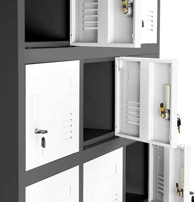 Office Cabinet: 15 Lockers Metallic Professional Cabinet image 3