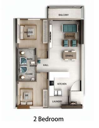 2 Bed Apartment with En Suite in Kilimani image 5