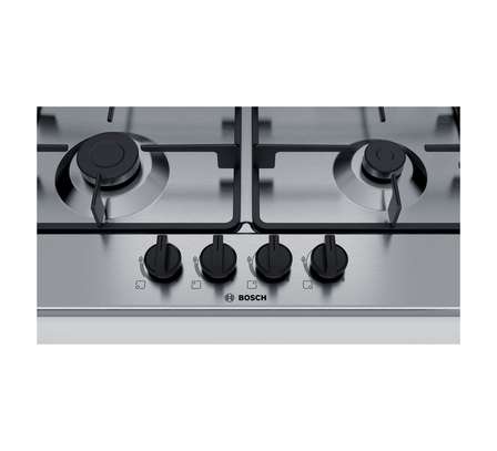 Bosch PGP6B5B60 4 Gas Stainless Steel Hob - 60CM image 1