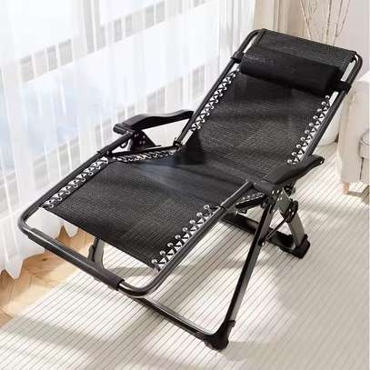 Office Chair: Recliner Black Outdoor  Relaxing Chair image 4