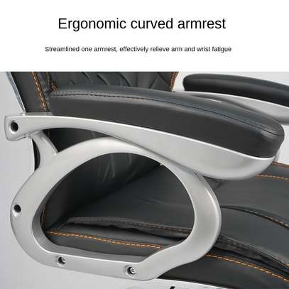 Ergonomic High-Back Leather Office Chair image 6