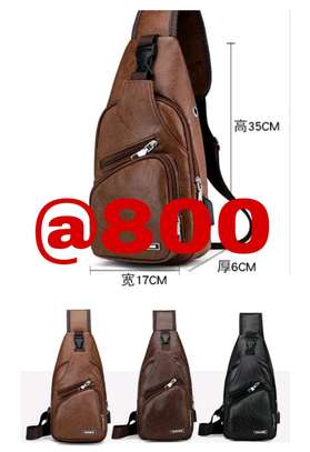 Leather men shoulder bags image 4