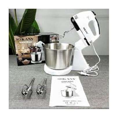 Sokany 5 SPEED Hand Held Mixer Stand With Stainless Steel Bowl image 1