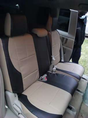 Black Plain Car Seat Covers image 2