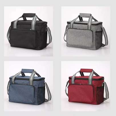 15L portable insulated thermal cooler lunch bags(D) image 1