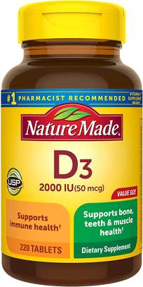 Nature Made Vitamin D3 2000 IU (50 mcg) image 1
