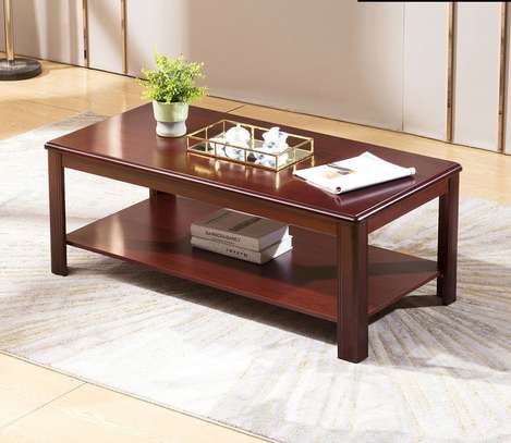 Handcrafted Wooden Rectangular Coffee Table image 8