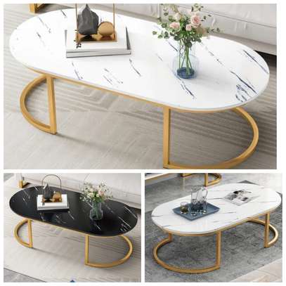 Marble Effect Wooden Coffee Tables image 3