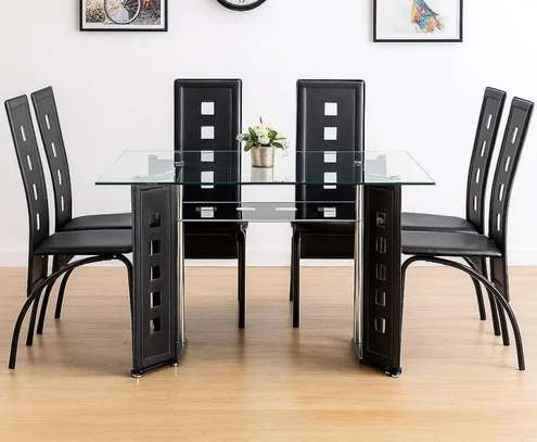 Office Dinning Set: 6-Seater Home Classic Dining Set image 5