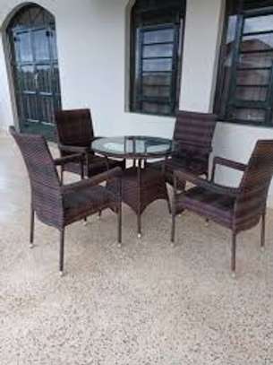 4 Piece Armrest Rattan Outdoor Chairs image 9