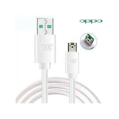 Oppo VOOC USB Cable Cord Durable USB Charger - White. image 1