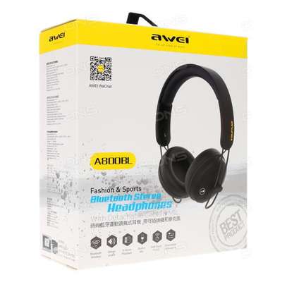 Awei A800BL Bluetooth Wireless Stereo Headphones Soft Touch Comfort image 5