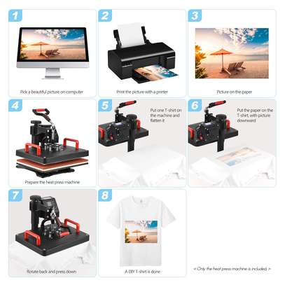 8 in 1 Combo Heat Press Machine Digital image 3