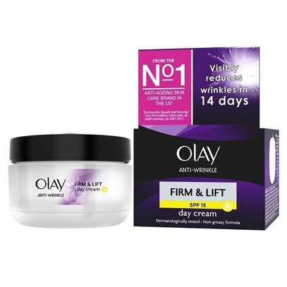 Olay Anti-Wrinkle Firm & Lift Spf 15 Day Cream Age 30+ 50ml image 1