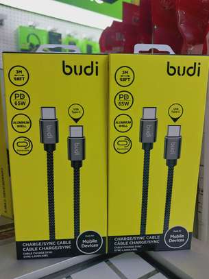 BUDI USB TYPE-C TO TYPE-C CHARGE AND SYNC CABLE 3M image 2