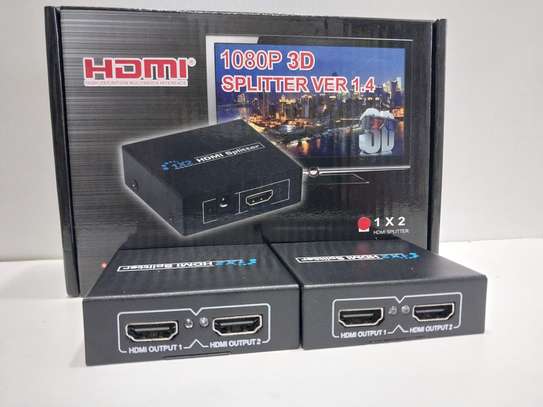 Full HD HDMI Splitter 1X2 2 Port Hub Repeater Amplifier v1.4 image 3