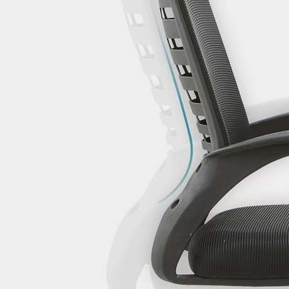 Office Chair :  Black Clerical Swivel Office Chair image 4