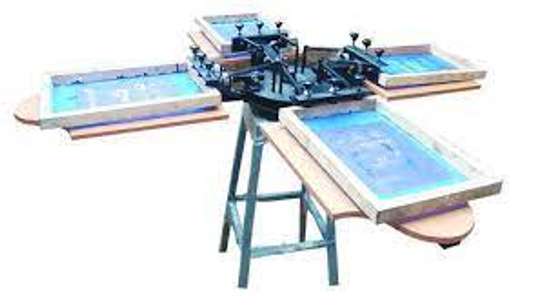 4 Color 4 Station Screen Print Machine image 1