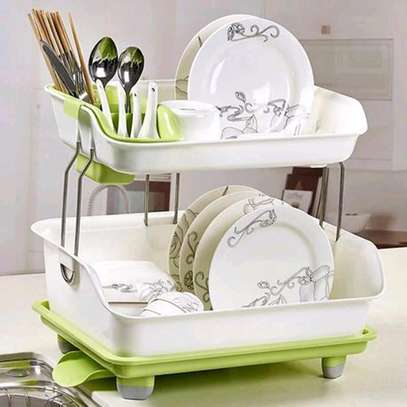 Double layer dish drying rack image 2