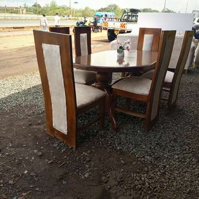 Solid wood Six seater Dinning set image 3