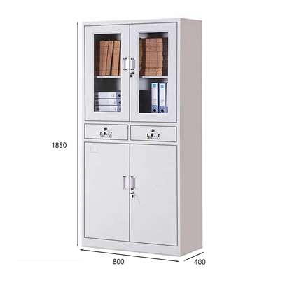 4-Door Steel File Cabinet With Drawers image 5
