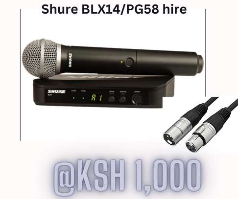 Shure BLX 14 mics for hire image 1