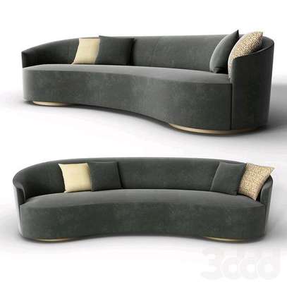 Curved 3 seater sofa image 1