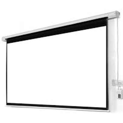 ELECTRIC WALL MOUNTED PROJECTION SCREEN84*84 image 1