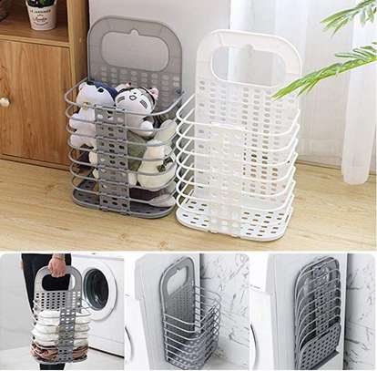 Foldable laundry basket image 1