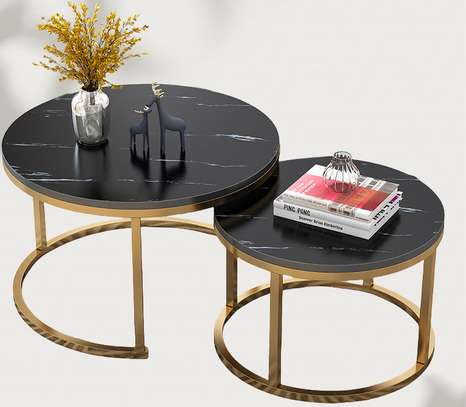 Office Table: Marble Top Nesting Table image 2