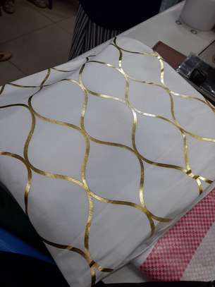 Gold print velvet throw pillow covers image 4