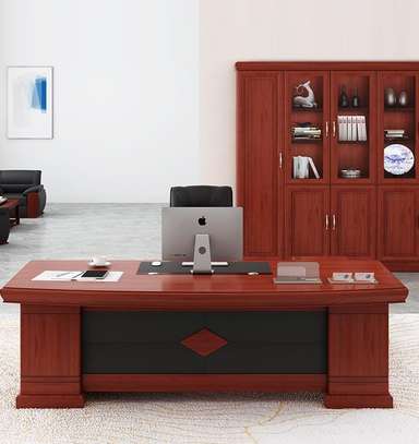 L-Shaped Executive Office Desk – Modern CEO Workstation image 5