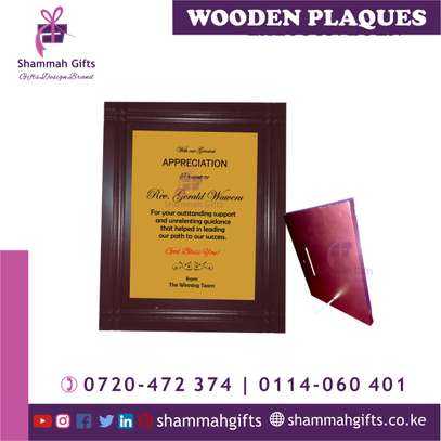 Wooden Plaque customized ideal corporate Gift image 1
