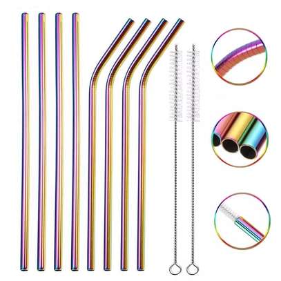 Reusable metal straws image 1