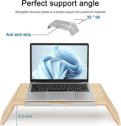 Wooden Laptop Stand,Vertical image 2