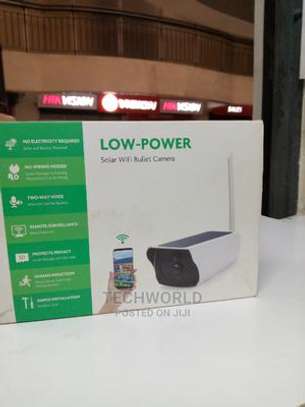 Wifi Solar Bullet Outdoor Cctv Camera image 1