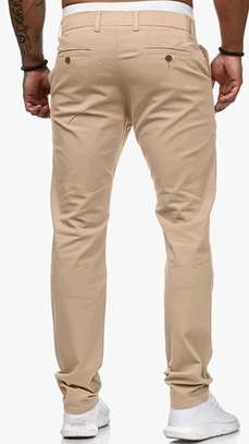 Soft Khaki Beige Trousers image 2