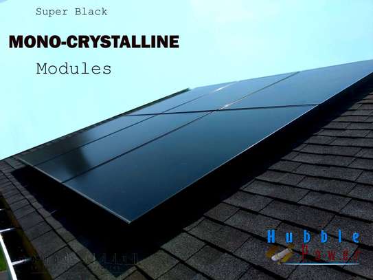 black Monocrystalline solar panels image 1