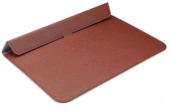 Macbook air/pro/retina Leather Laptop Sleeve Bag For MacBook 13.3inch Dark grey/Brown/Black image 3