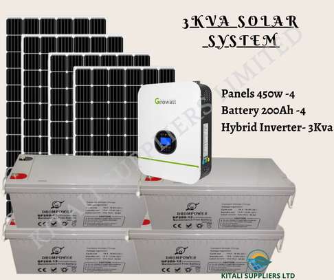 Solar system 3kva with Drom 200ah batteries image 1