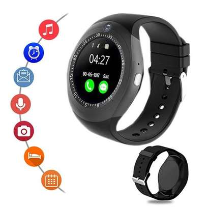 Y1S Unisex Bluetooth Round Smart Watch with Simcard Slot and Camera image 1