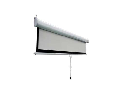 96x96 Inch Manual Pull Down Projection Screen image 1