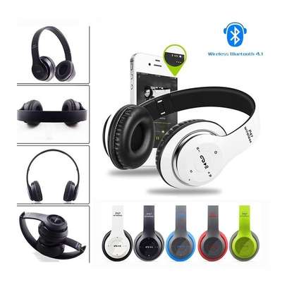 P47 New Style Wireless Bluetooth 4.2 Music Headphones - Lime Green/Black image 3