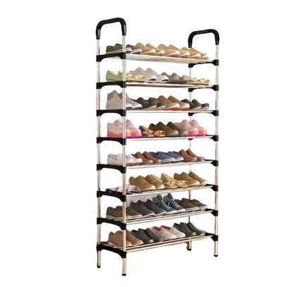 8 layer adjustable shoe rack image 2